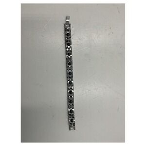 Unbranded Men's Stainless‎ Steel Magnetic H-Link Bracelet Black Hematite 8.5"